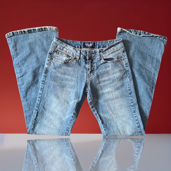 Angels low rise flare jeans Sz. 3 Vintage Y2K - Picture 7 of 9